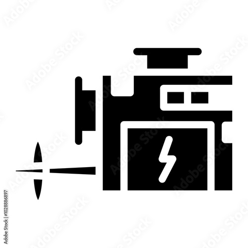 Ship Engine icon vector image. Can be used for Cruiser.