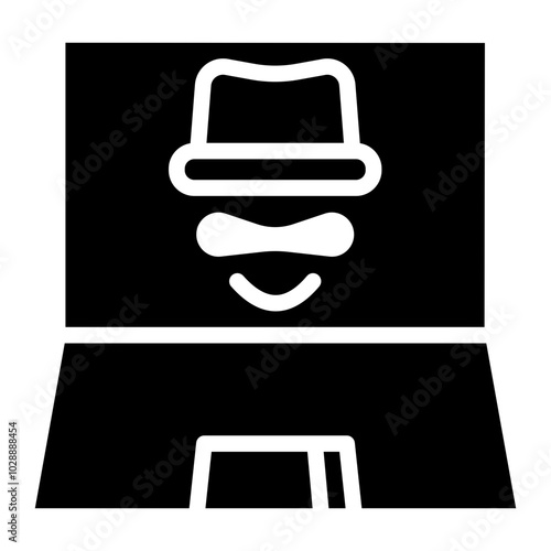 Hacker icon vector image. Can be used for Information Security.