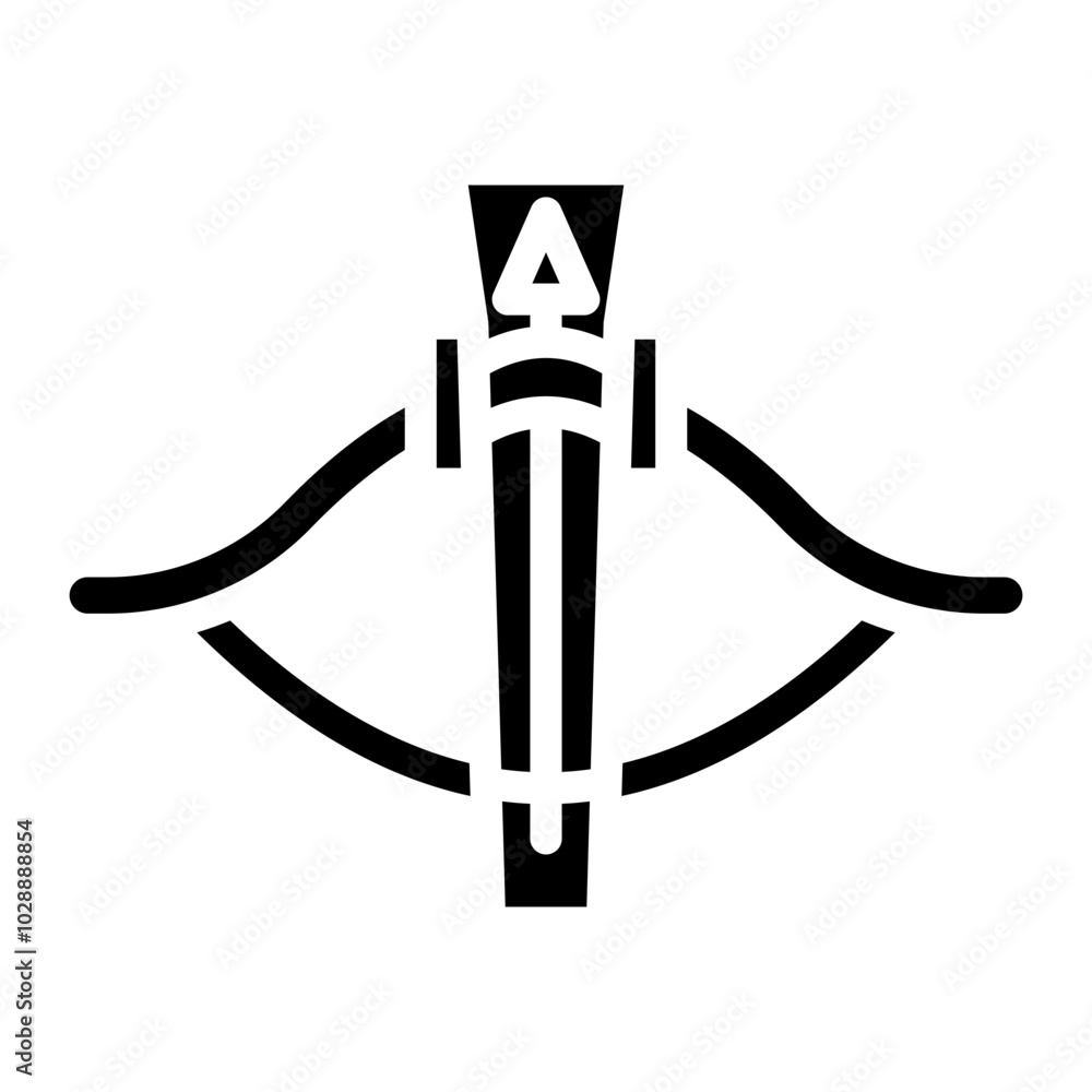 Fotografie Crossbow icon vector image. Can be used for Mining And Crafting.