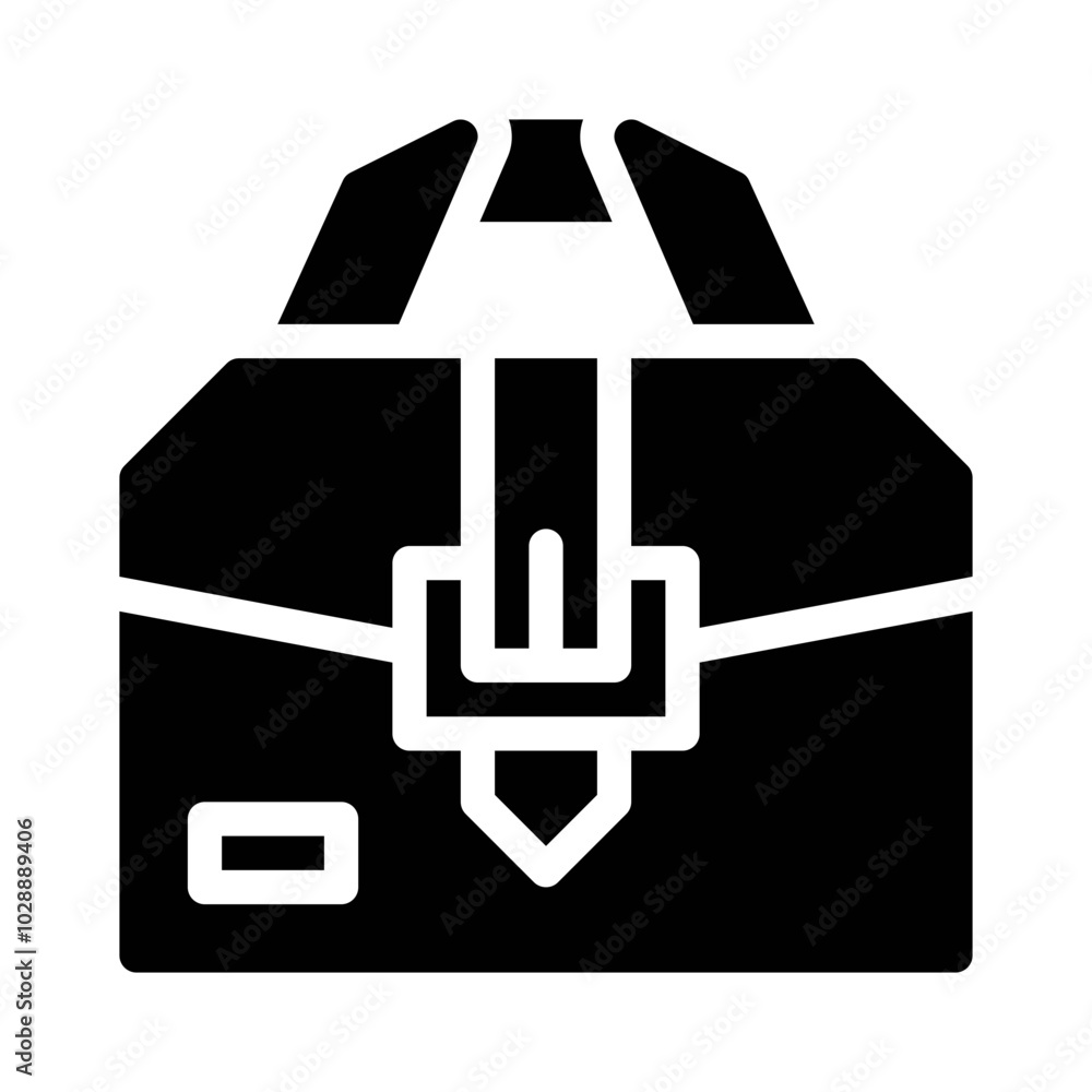 Obraz premium Briefcase glyph icon