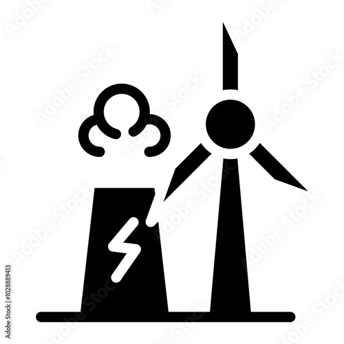 Energy Industry icon vector image. Can be used for Oil And Gas.