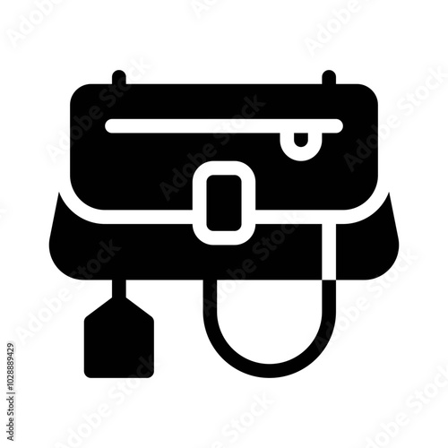 Clutch Bag glyph icon