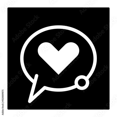 Love Chatroom icon vector image. Can be used for Dating App.