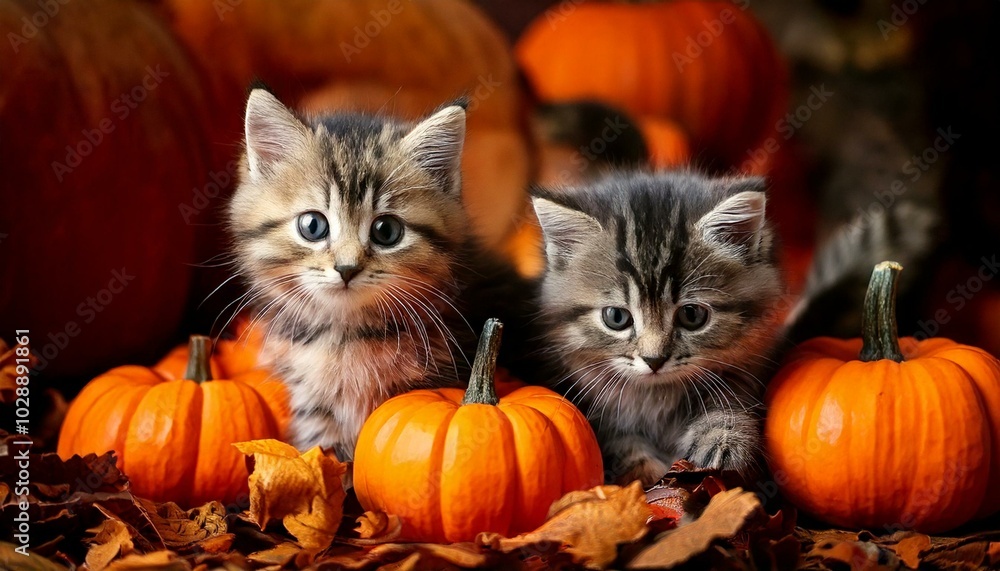 ハロウィンと子猫 ハロウィンと子猫