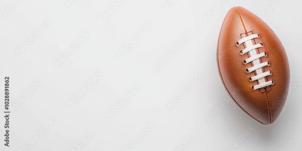 Fototapeta premium American football Isolated over a white background with copy space. Sports activity concept.