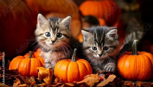 ハロウィンと子猫