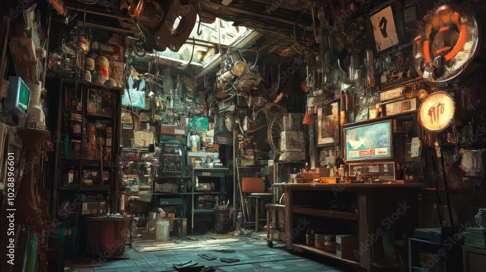Cluttered Workshop Cluttered Workshop