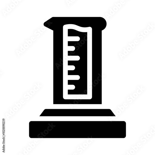 Graduated Cylinder glyph icon
