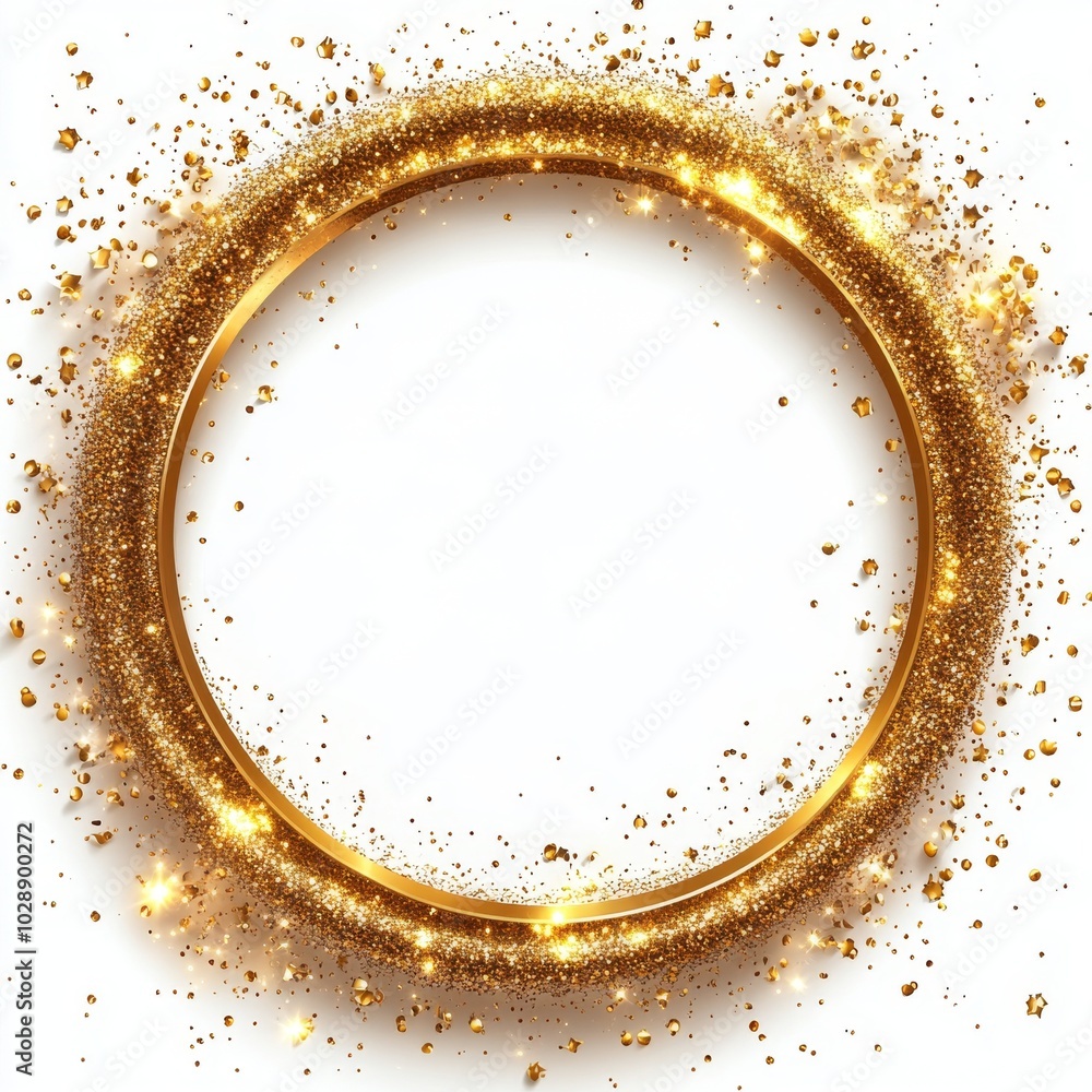 Isolated transparent png illustration of gold frame, gold circles, glitter splatter. Useable for overlays, textures, patterns, montage, collages, greeting and invitation cards. Isolated transparent png illustration of gold frame, gold circles, glitter splatter. Useable for overlays, textures, patterns, montage, collages, greeting and invitation cards.
