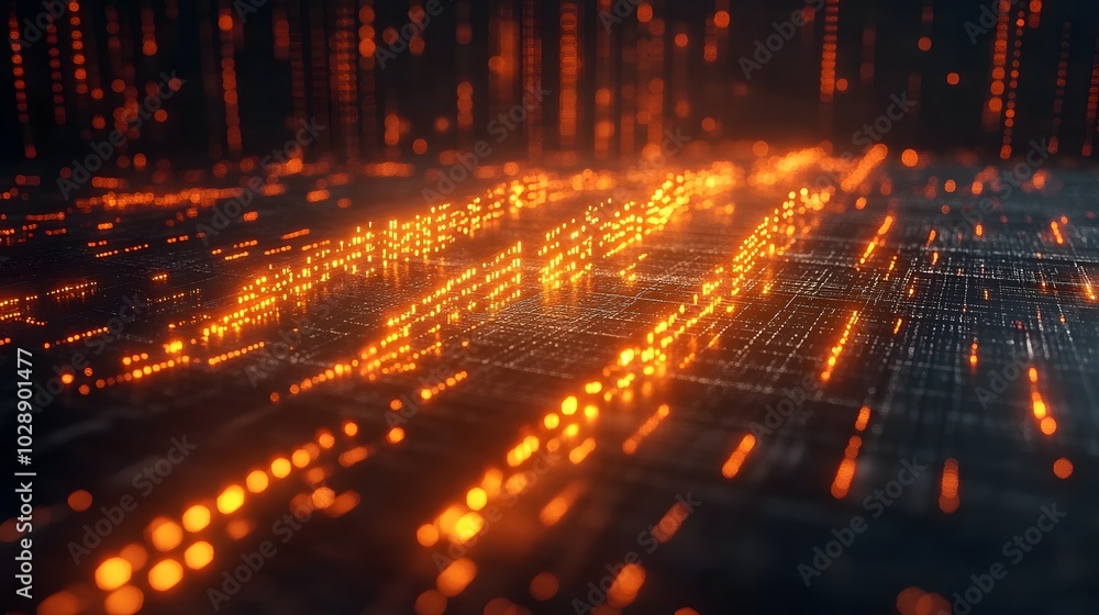 Holographic stock ROI chart, bright digital lines showing financial growth and return Holographic stock ROI chart, bright digital lines showing financial growth and return
