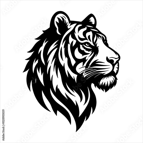 Tiger Silhoutee vector 1.eps