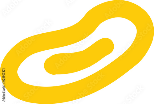 yellow Organic Squiggle