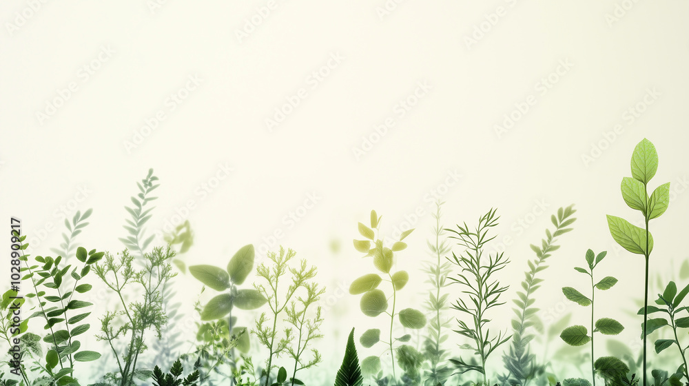 Abstract background in concept green plants and technology eco-friendly background with copy space Abstract background in concept green plants and technology eco-friendly background with copy space