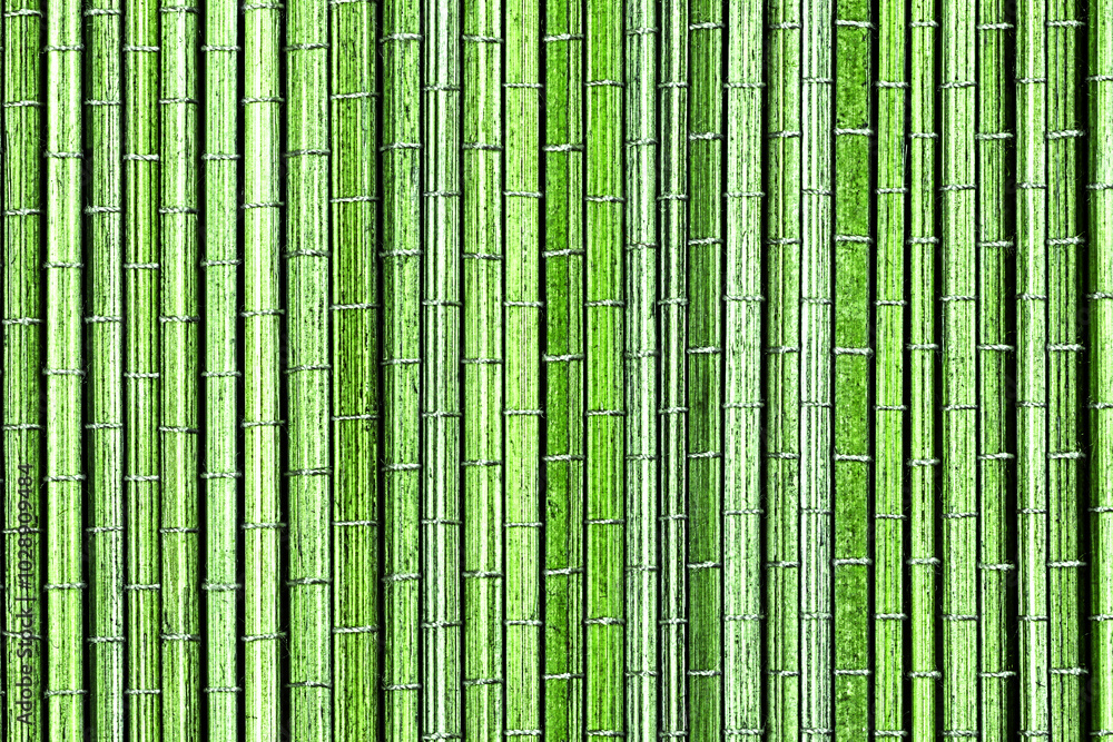Green bamboo mat a background or texture Green bamboo mat a background or texture