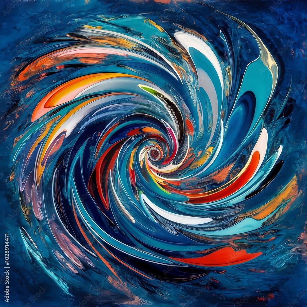 Abstract swirls painting. Modern art Abstract swirls painting. Modern art