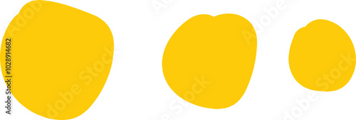 yellow Organic Squiggle