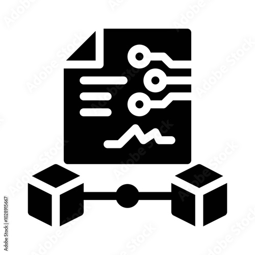 Contract Document glyph icon