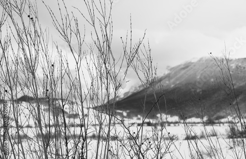 Snow and mountains in Abruzzo - Italy 