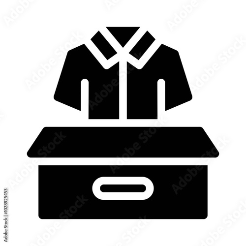 Clothing Donation glyph icon