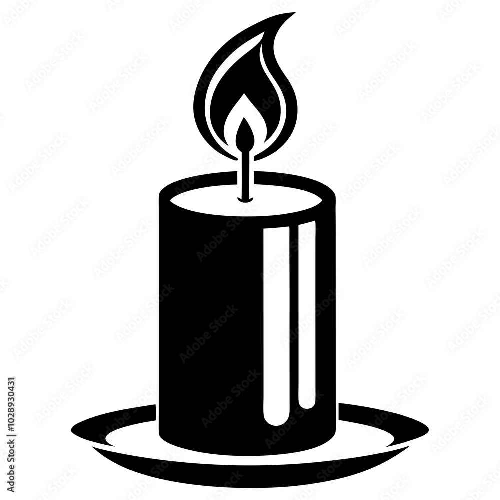 candle line art silhouette vector illustration candle line art silhouette vector illustration