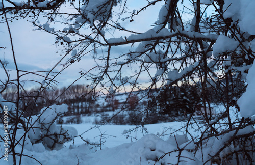 Snow and mountains in Abruzzo - Italy 