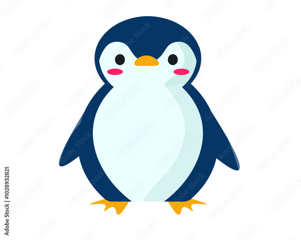 Obraz premium 可愛いペンギン。ベクターイラスト
