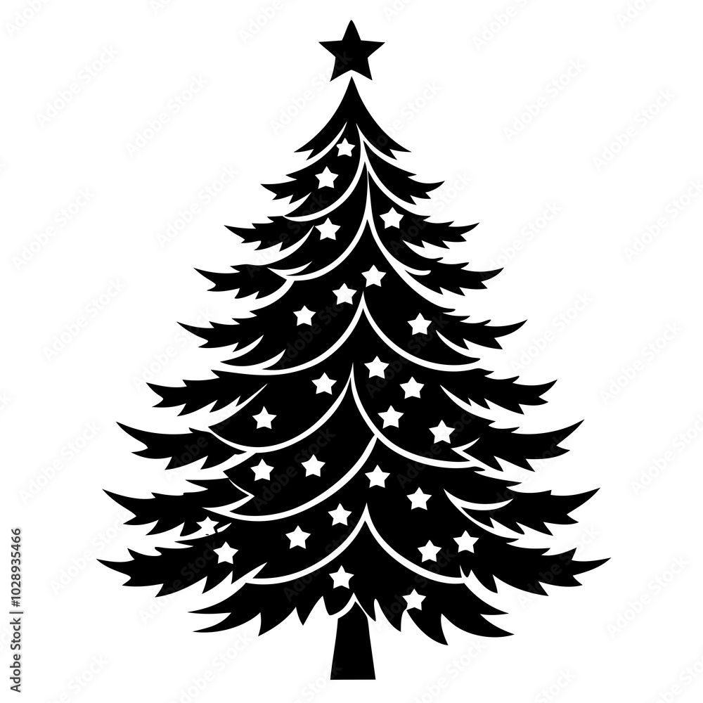 set of christmas trees set of christmas trees