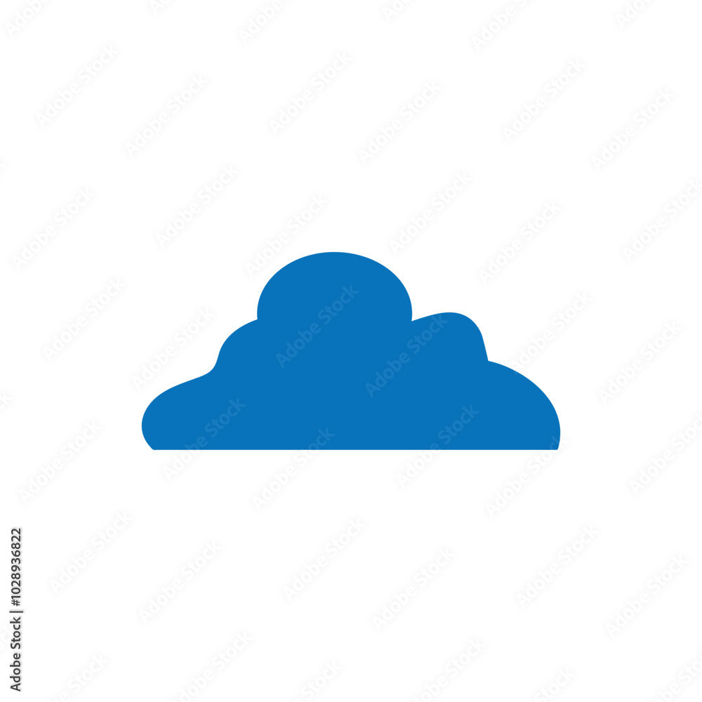 Cloud icon logo design template isolated illustration Cloud icon logo design template isolated illustration