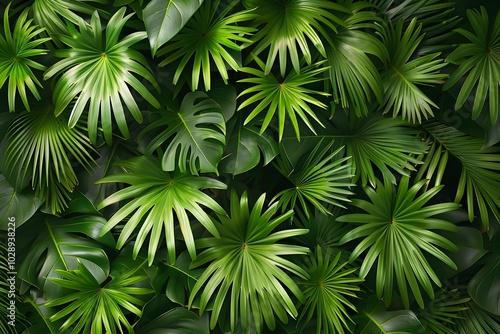 A close up of a bunch of green leaves