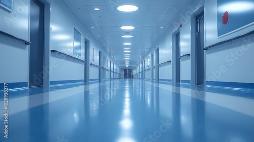 Modern bright office interior with furniture and daylight.Blurred background of a modern office space. Blurred office backdrop.