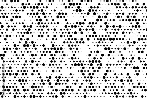 Randomized dotted grid background with staggered rows