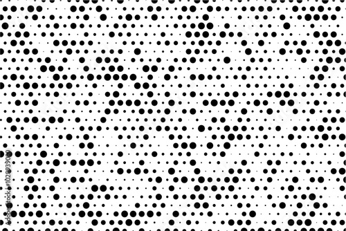 Randomized dotted grid background with staggered rows