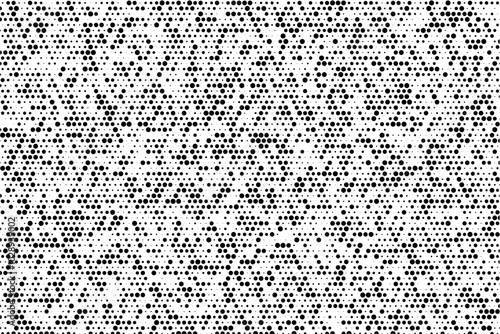 Abstract geometric grid of dots with random sizes