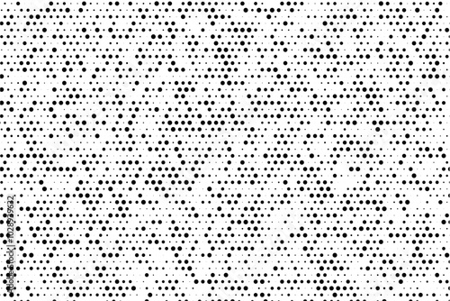Symmetrical grid with random sized dots background