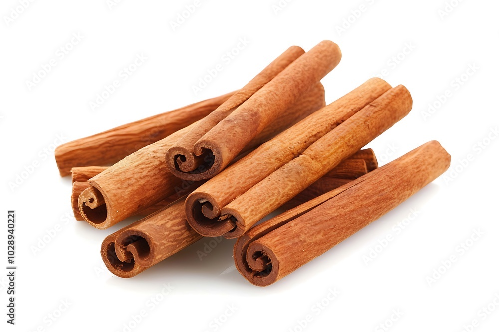 Cinnamon sticks isolated on white background Cinnamon sticks isolated on white background