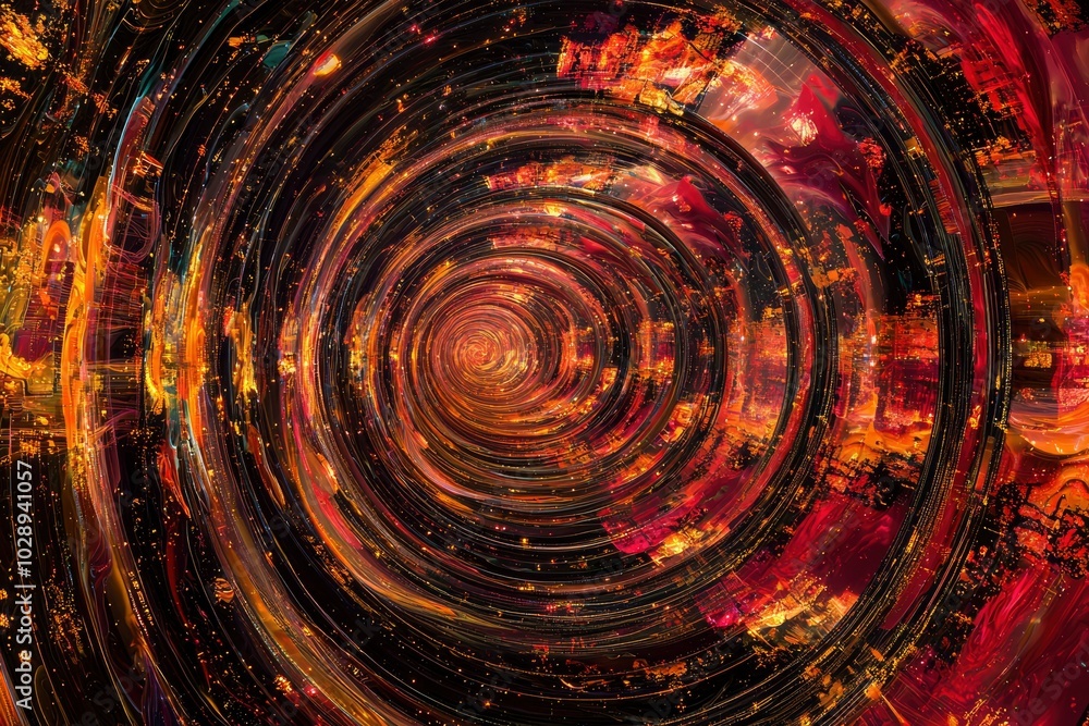 Abstract swirling pattern in shades of red and orange Abstract swirling pattern in shades of red and orange