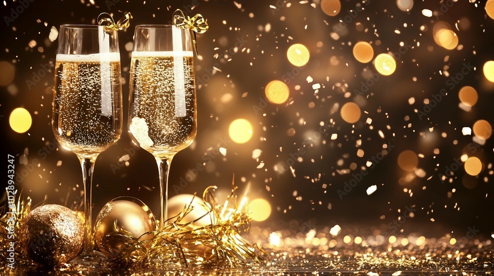 Ring in the New Year with a Glittering Celebration, Filled with Sparkling Champagne, Gold Accents, and a Party Atmosphere that Shines Bright