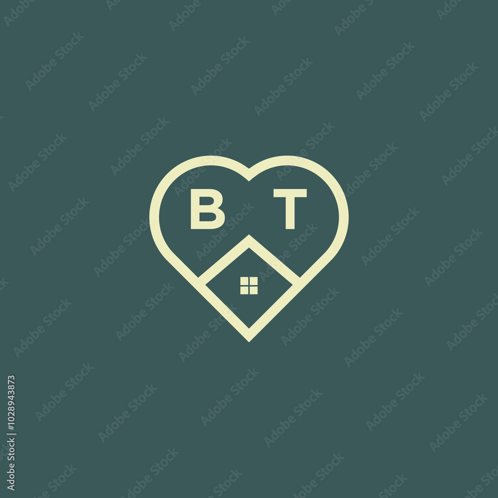 Obraz premium initial letter real estate logo design stock vector