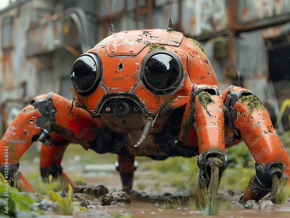 Rusty Robot Spider in a Post-Apocalyptic World Rusty Robot Spider in a Post-Apocalyptic World