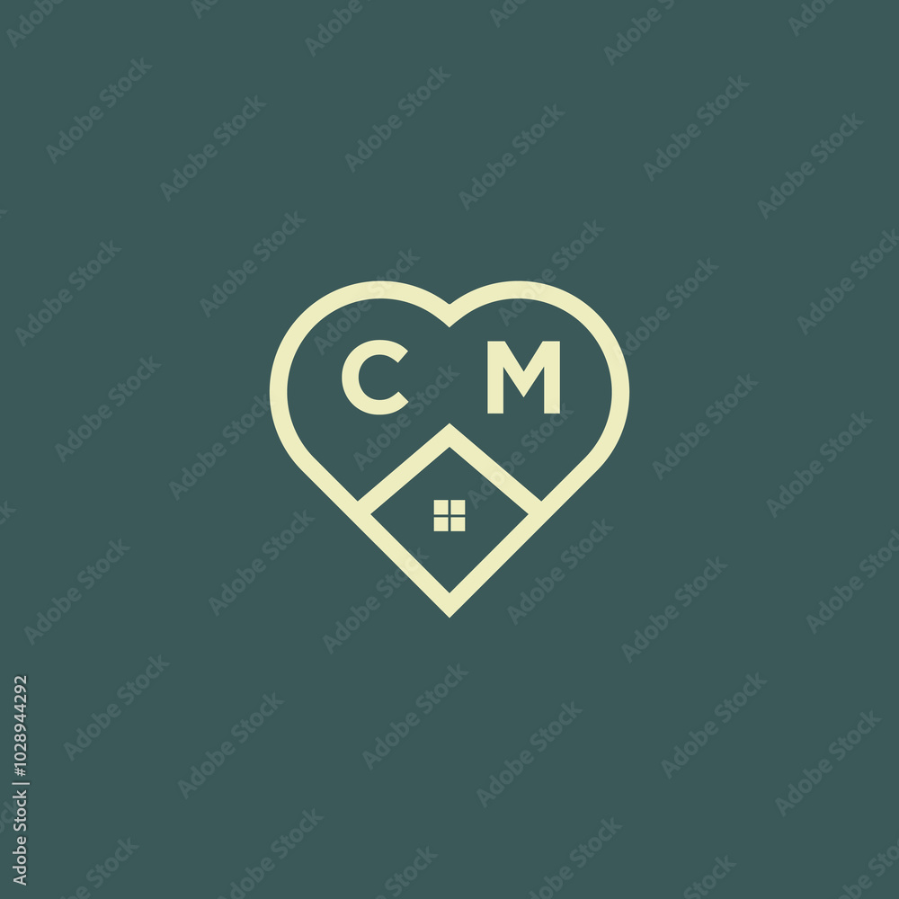 initial letter real estate logo design stock vector initial letter real estate logo design stock vector