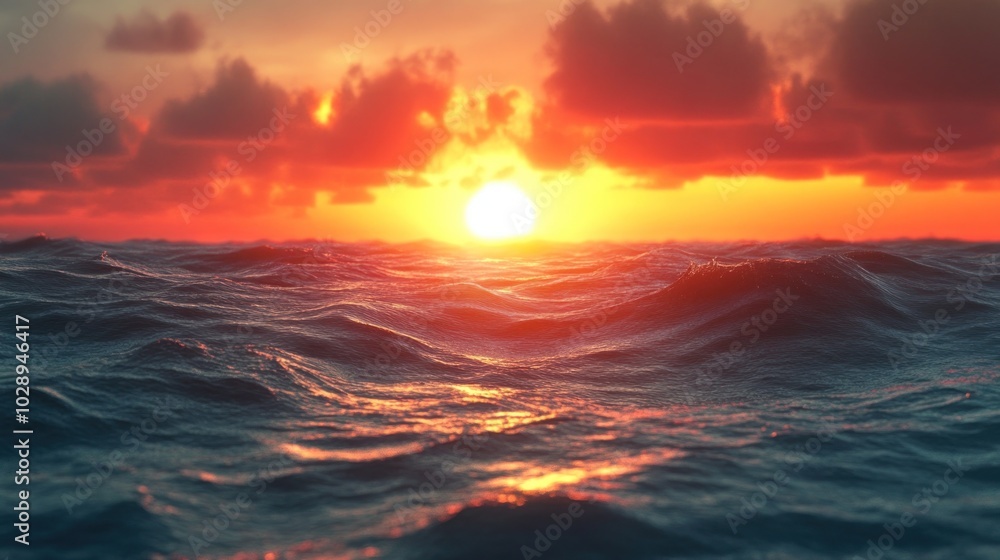 Fototapeta premium Ocean Sunset