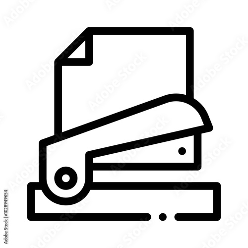 Stapler line icon