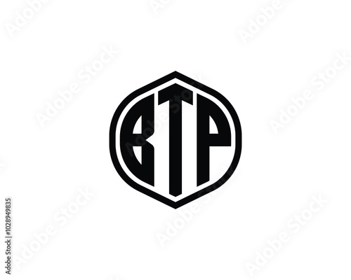 BTP logo design vector template. BTP