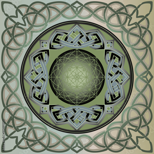 Mandala d'Energie, Roue, Cercle, Design pour Méditation, Elément Décoratif, Violet Mauve, représentant l'Unité, l'Univers, le Cosmos, la Source, l'Essence