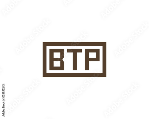 BTP logo design vector template. BTP