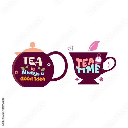 Tea Lover Quotes Design