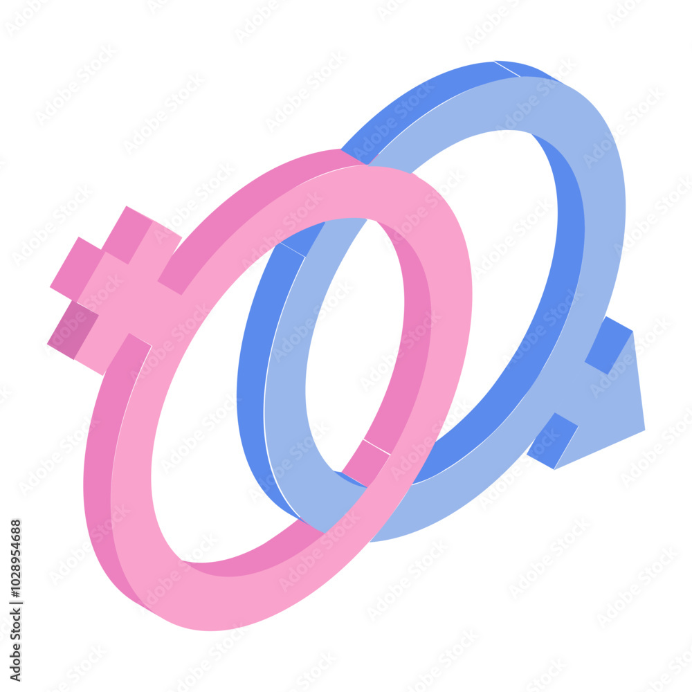 Gender or couple in love signage isometric concept, vector icon design, Muslim marriage Symbol, Islamic wedding customs Sign, Indian subcontinent matrimony stock illustration Gender or couple in love signage isometric concept, vector icon design, Muslim marriage Symbol, Islamic wedding customs Sign, Indian subcontinent matrimony stock illustration