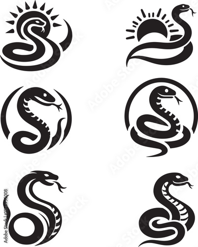 Snake silhouette collection