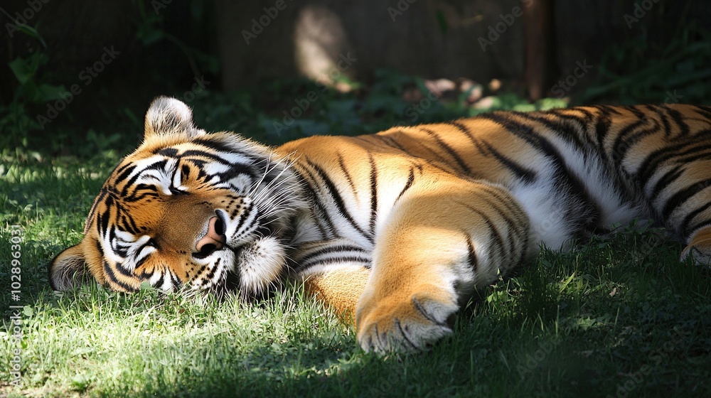 Fototapeta premium tiger life in the wild