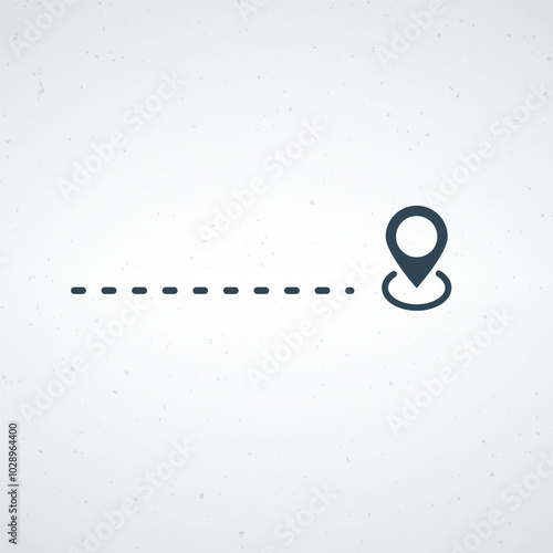 vector icon destination pin...